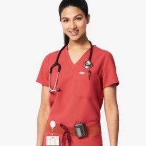 Figs clay scrub top